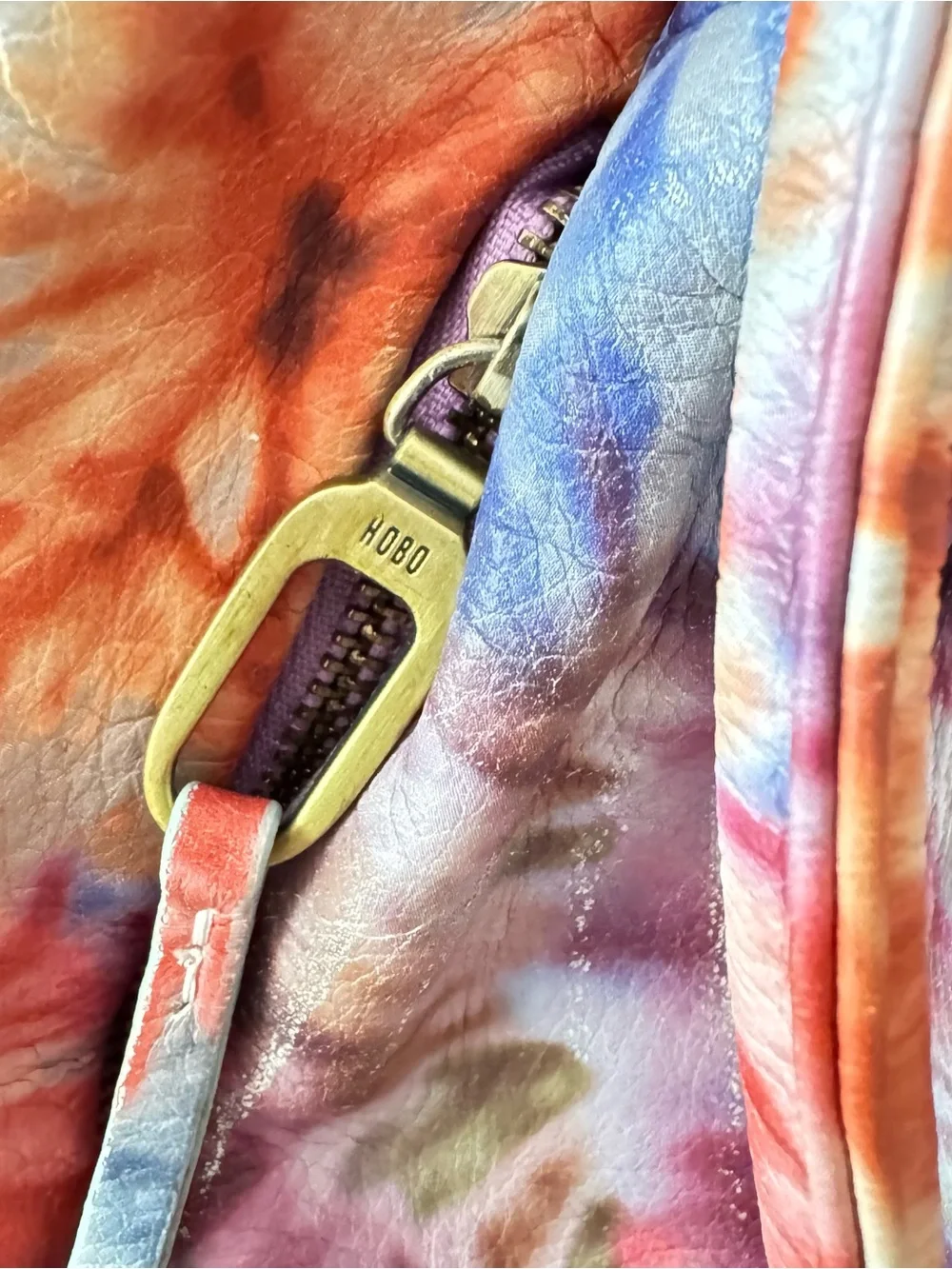 HOBO International Floral Leather Shoulder Bag NWT Slouchy Multi Color Purse